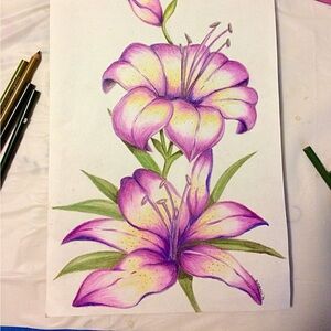 cash app me if you are buying 
Cash app tag: ashiaaa09 Flower drawing!